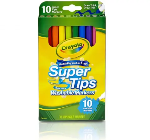 Crayola Washable Super Tips, 10 pieces, 3Y+