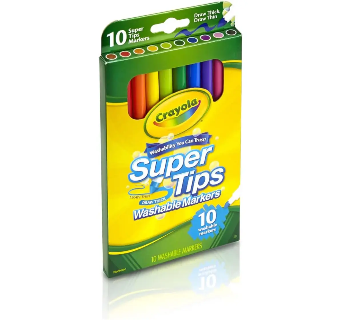 Crayola Washable Super Tips, 10 pieces, 3Y+