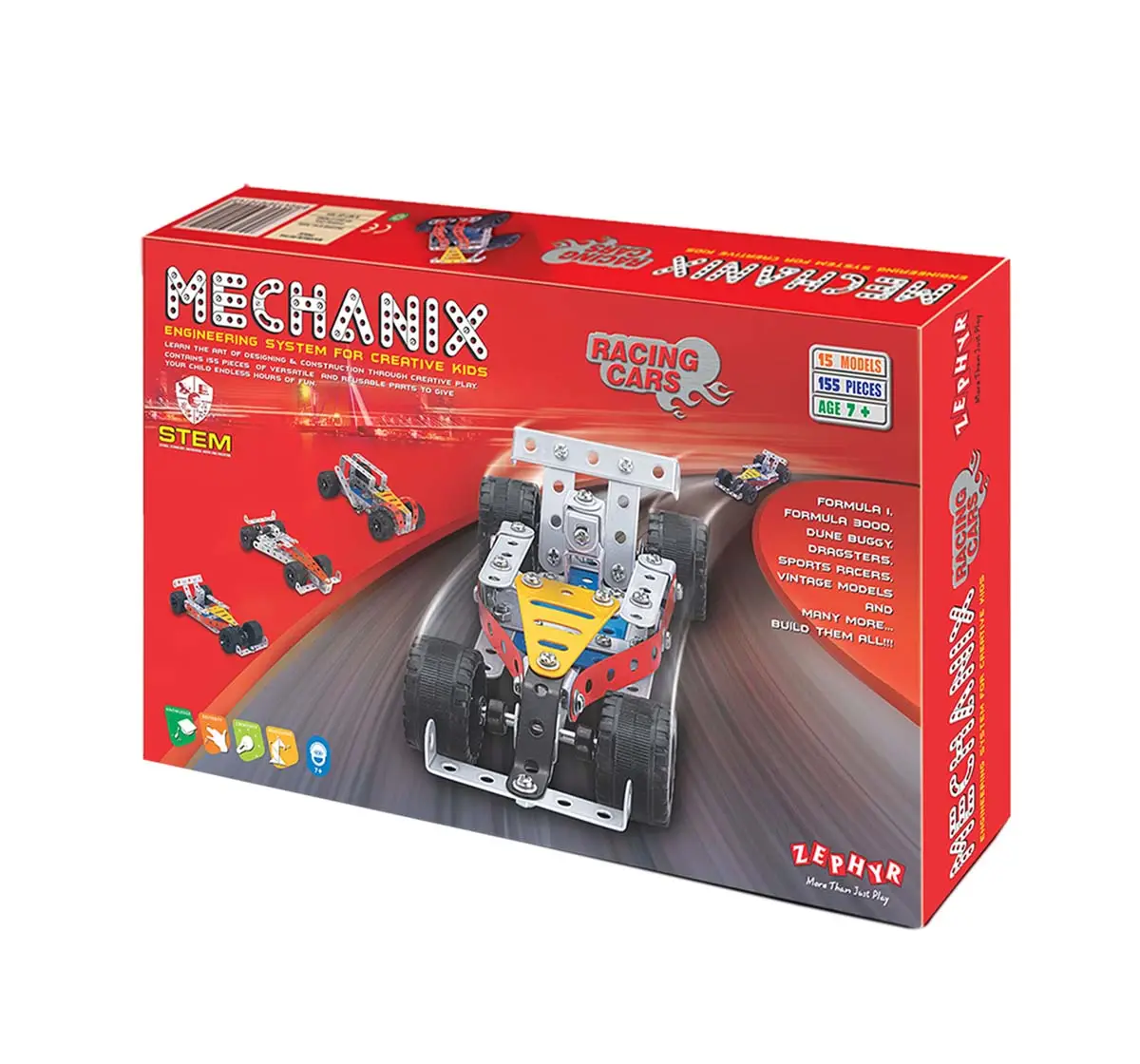 Zephyr Metal Mechanix Racing Cars Construction Sets for age 7Y+ 