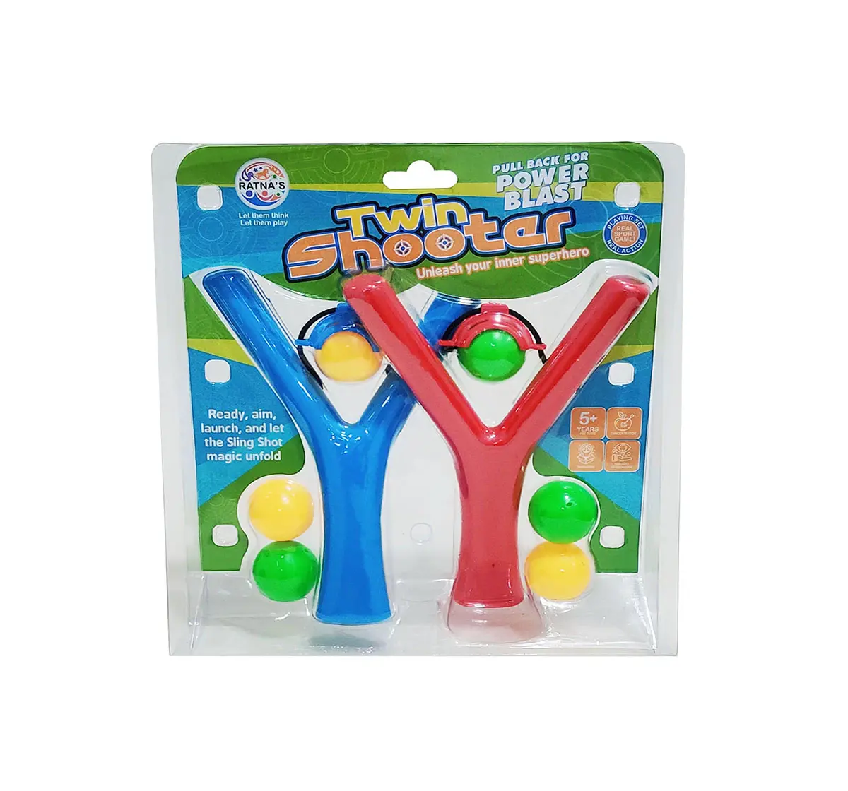 Ratna's Twin Shooter, Action Toys, Multicolour, 3Y+