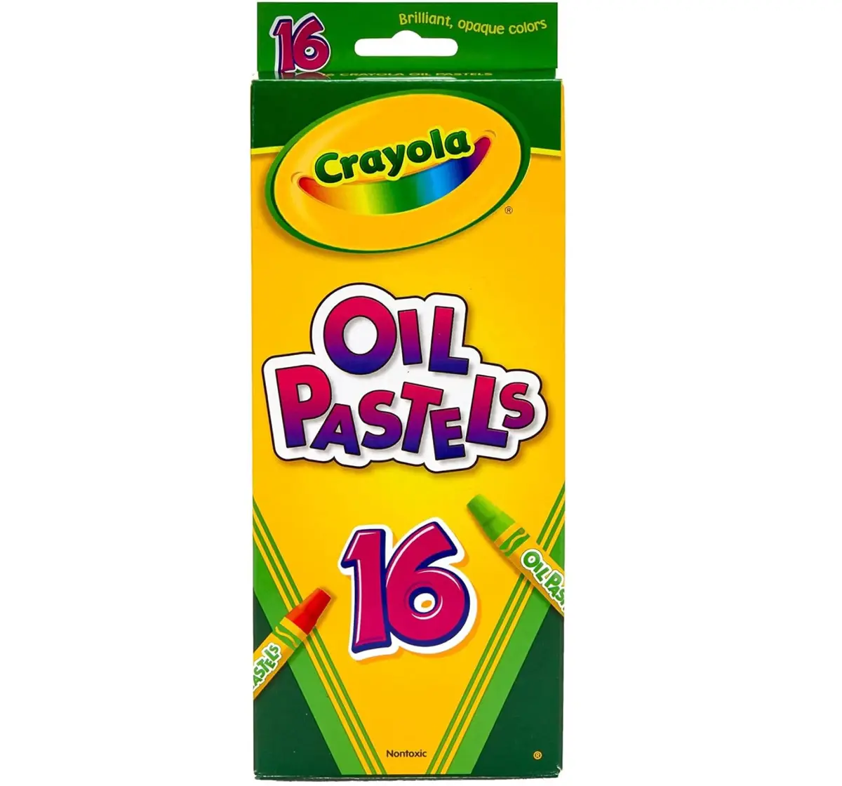 Crayola Oil Pastels, Assorted Colors, 16 pieces, 3Y+