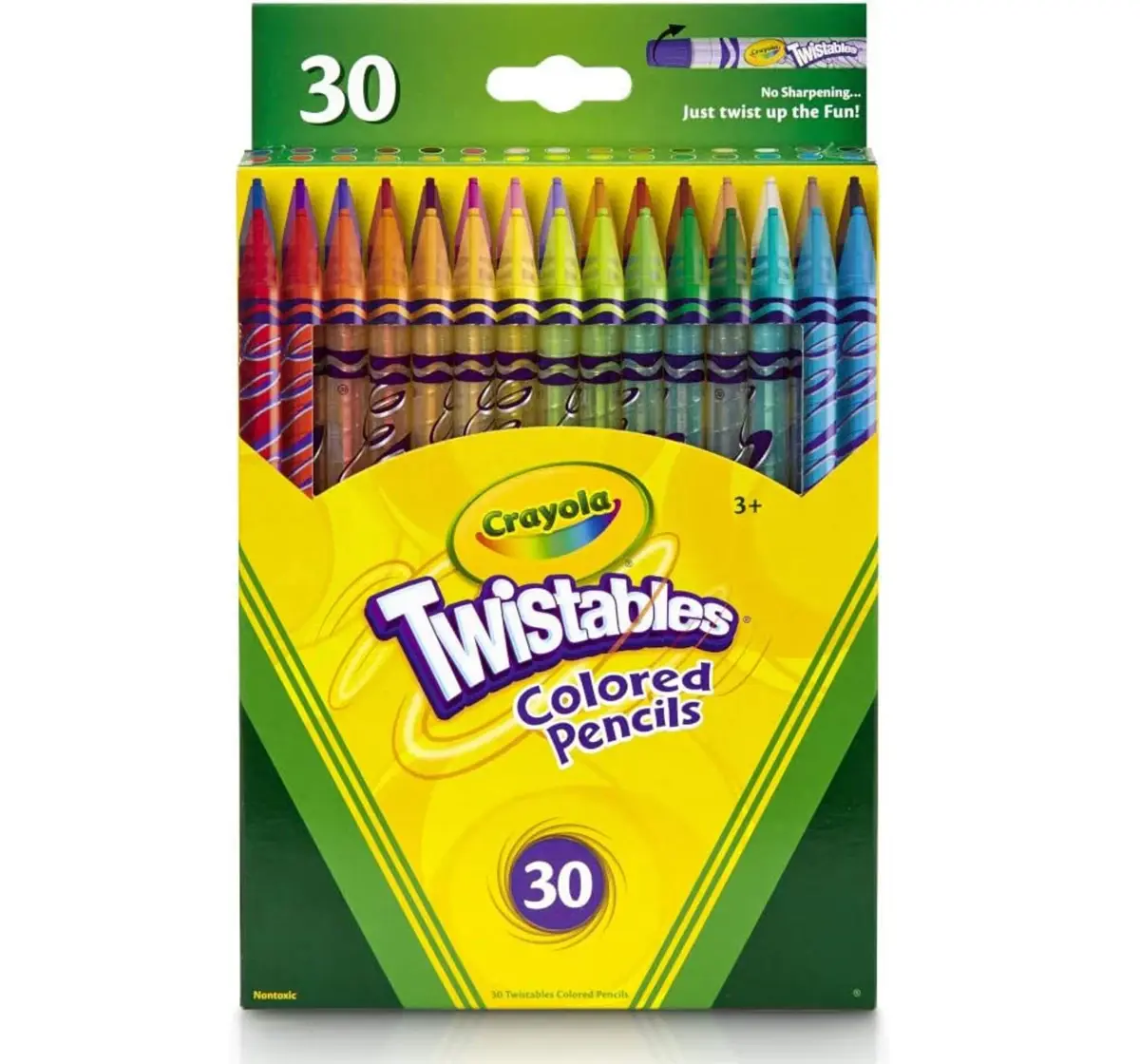 Crayola Twistables Colored Pencils, 30 pieces, 3Y+