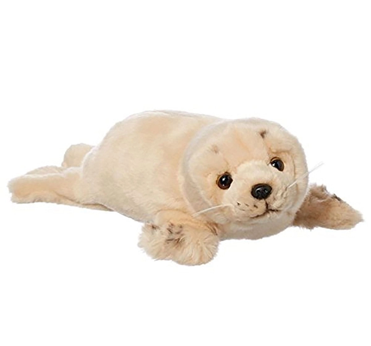 Harp Seal With Bean Soft Toy (Beige) Animals & Birds for Kids age 4Y+ - 14 Cm (White)