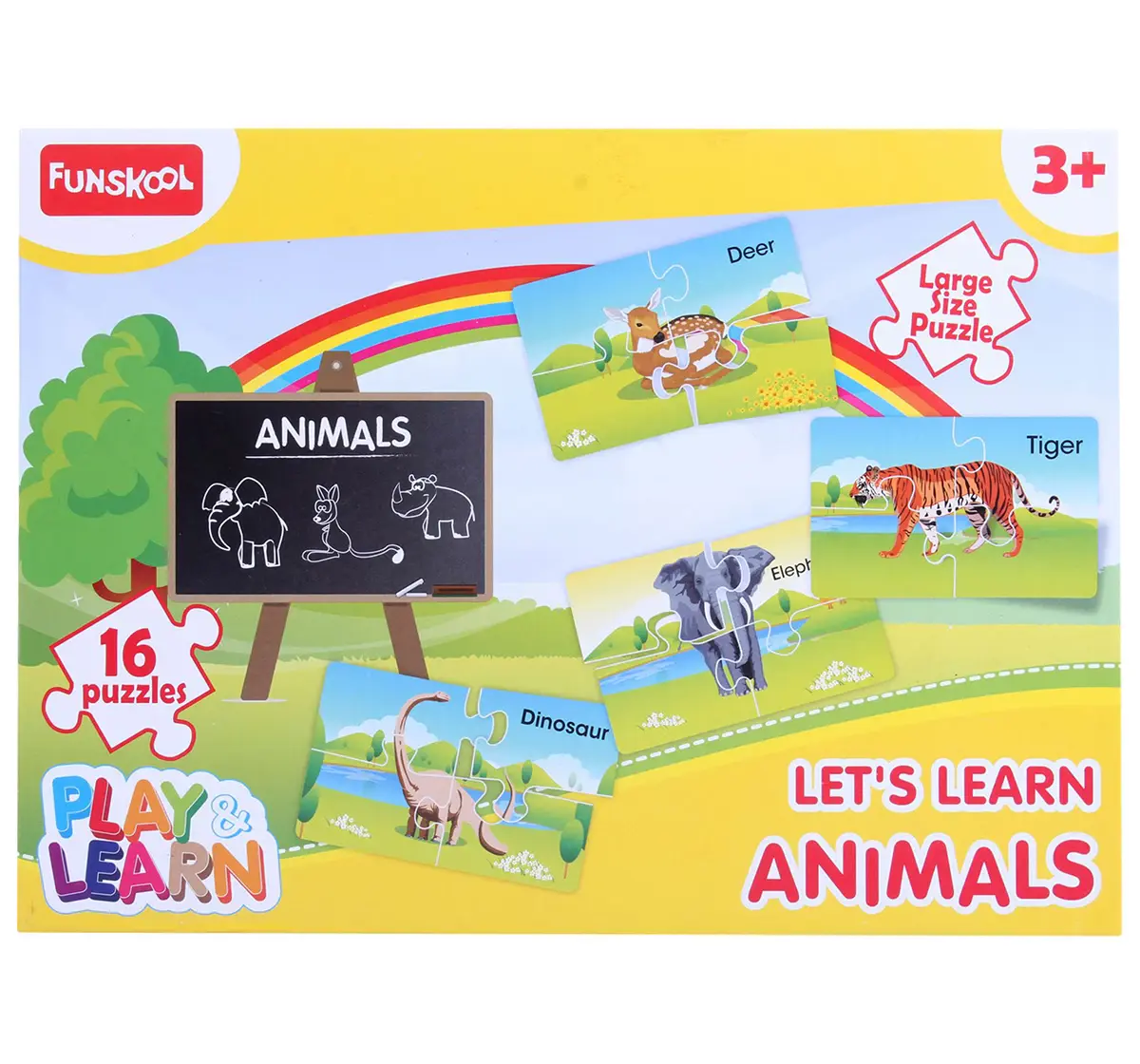 Funskool Animals Puzzle, Multicolor, 3Y+