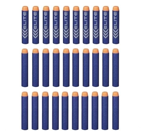 Nerf Official 30 Dart Elite Refill Pack for Nerf Strike Elite AccuStrike Zombie Strike Modulus Toy Blasters for Kids, Multicolour