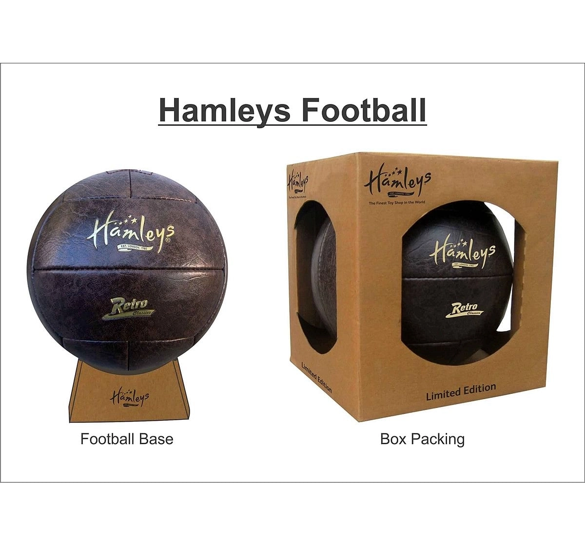 Hamleys Retro Football Size 5 for Kids age 5Y+ (Red)