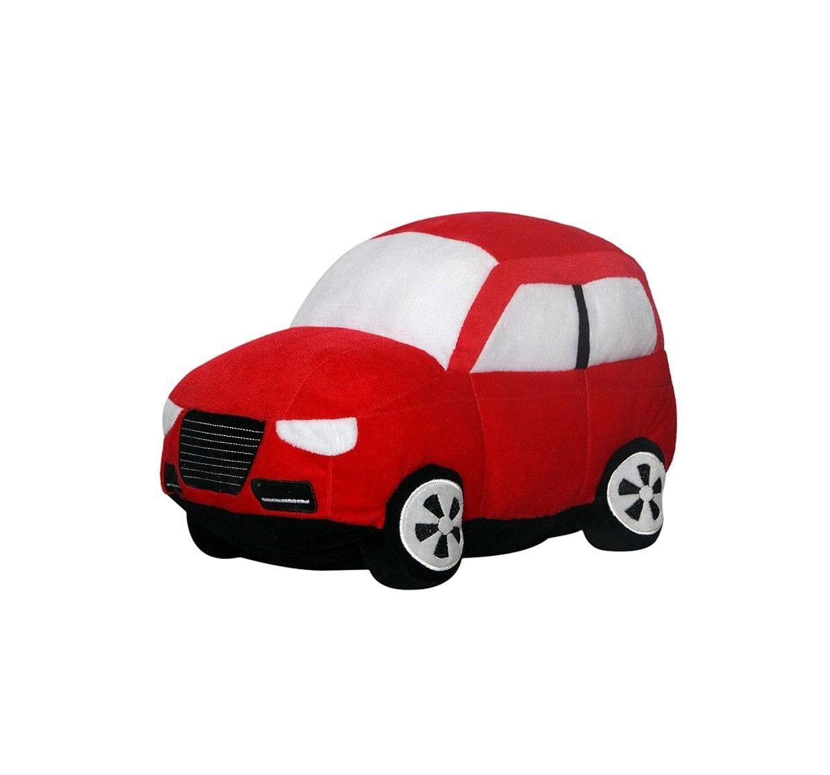 Soft Buddies Big Car Red Quirky Soft Toys for Kids age 12M+ - 22.86 Cm 
