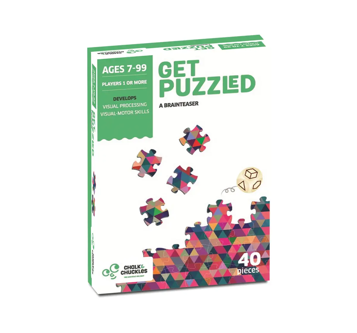 Chalk and Chuckles Get Puzzled Fun Brainteaser Jigsaw Puzzle, 7Y+, Multicolour