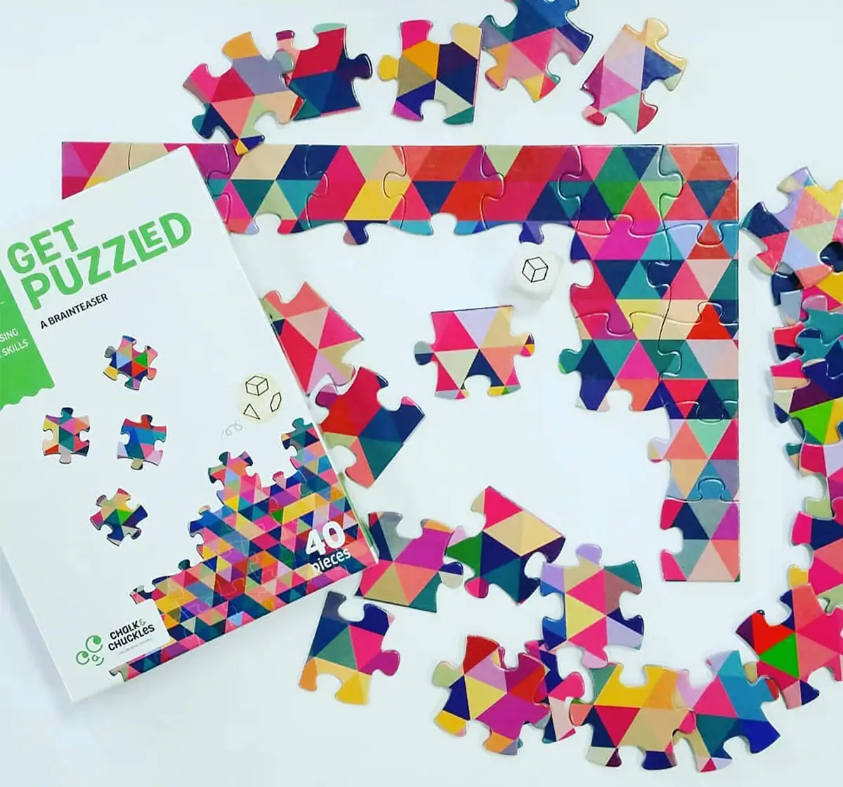 Chalk and Chuckles Get Puzzled Fun Brainteaser Jigsaw Puzzle, 7Y+, Multicolour