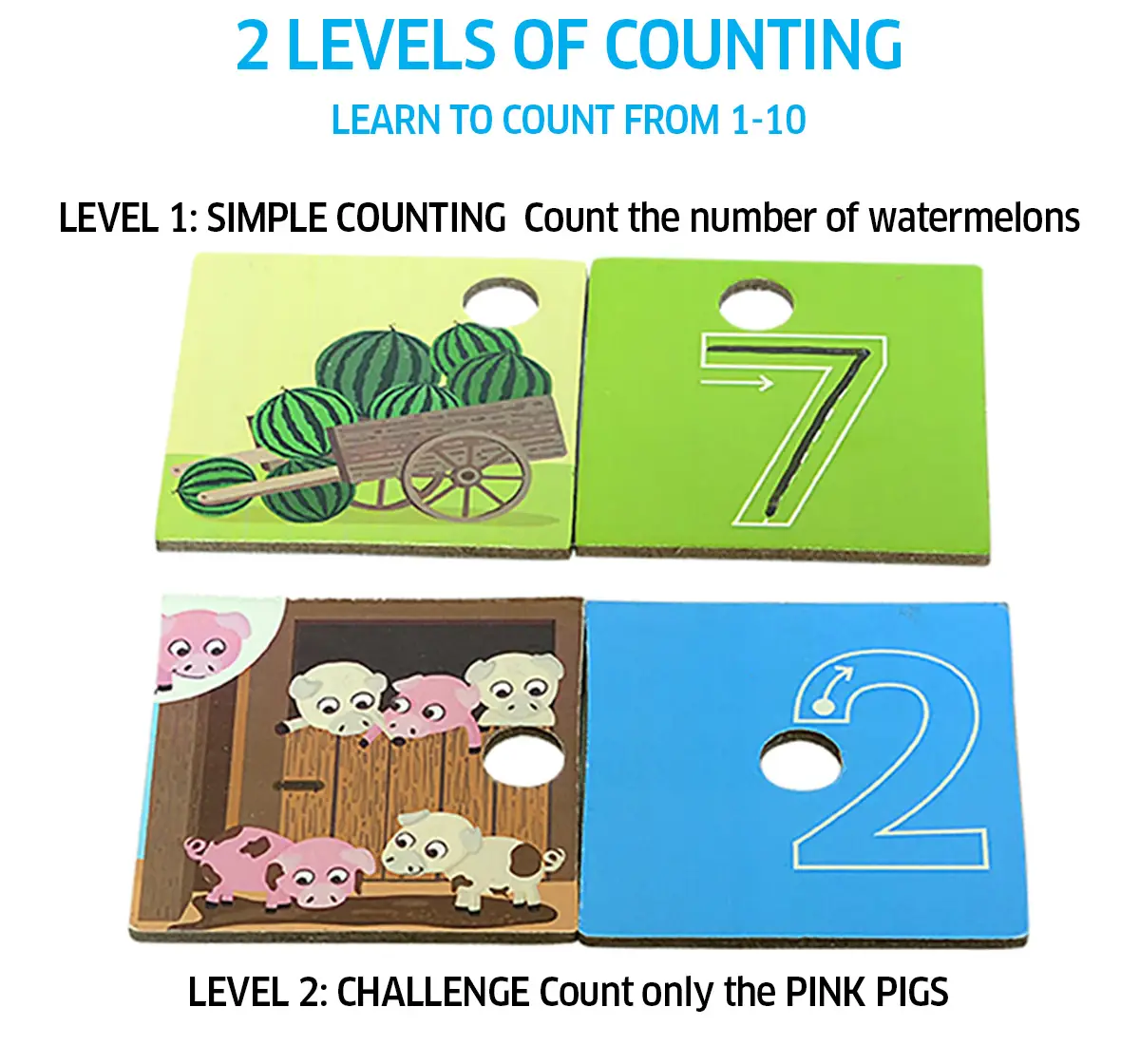 Chalk and Chuckles Clever Counting Matching Number Puzzle, 3Y, Multicolour