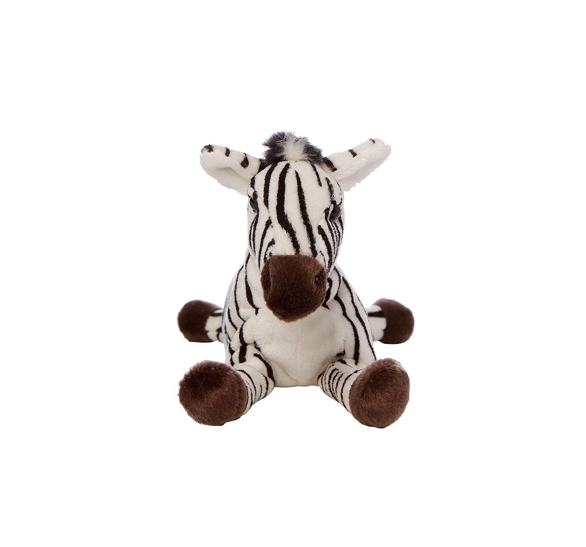 Hamleys Lying Zebra Soft Toy (Black/White) Animals & Birds for Kids age 0M+ - 5 Cm 