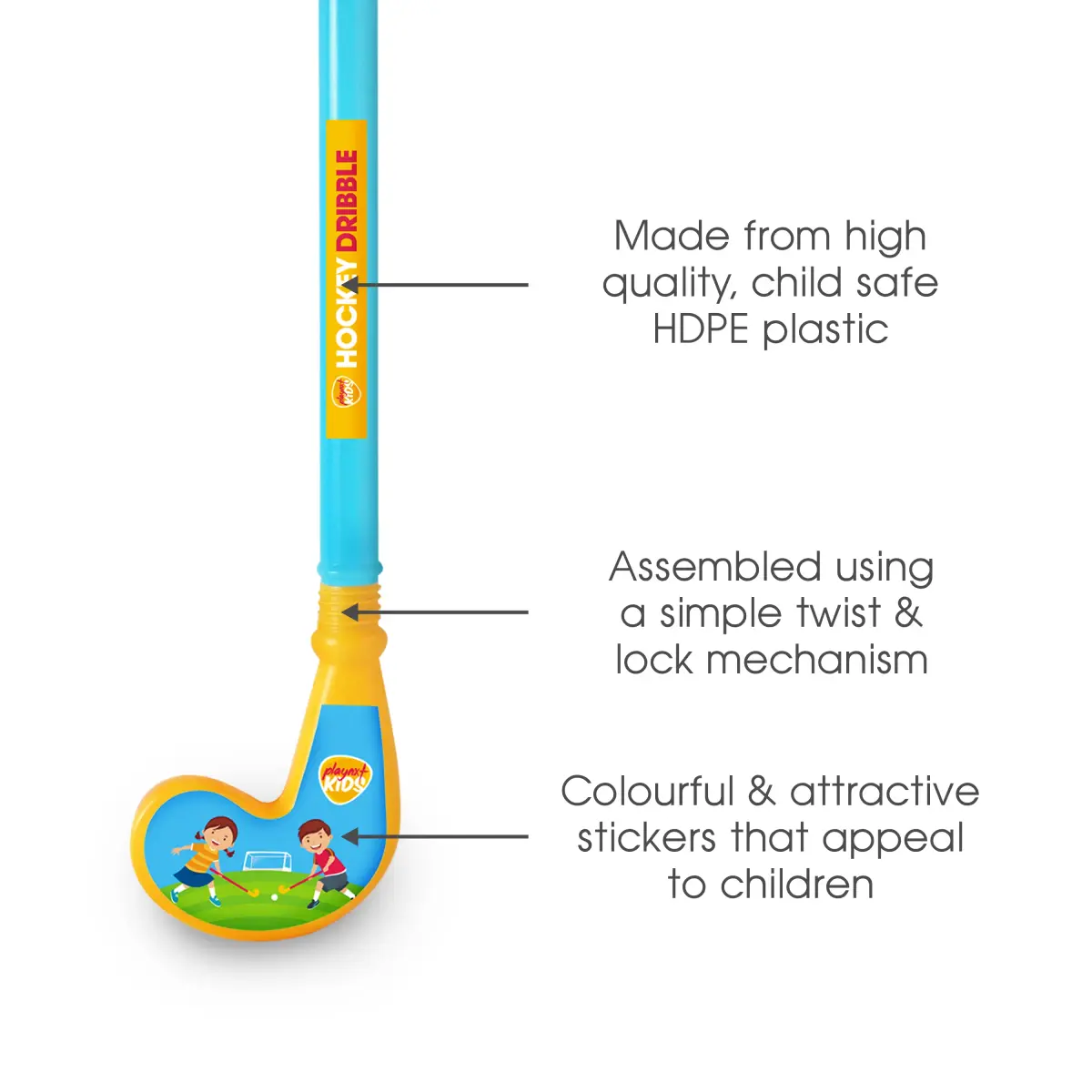 Playnxy Kids Hockey Dribble Double Play Set , 2Y+ (Multicolor)