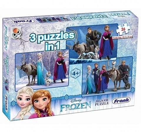  Frank Frozen 3 In 1 Puzzle Puzzles for Kids age 5Y+ 