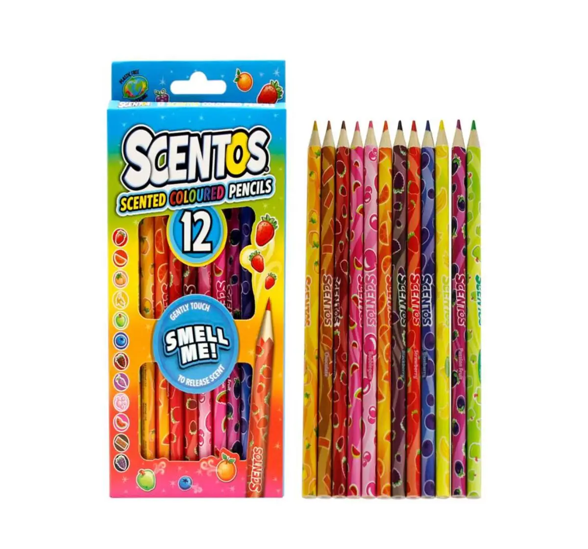 Scentos 12 Colour Pencils, 3Y+
