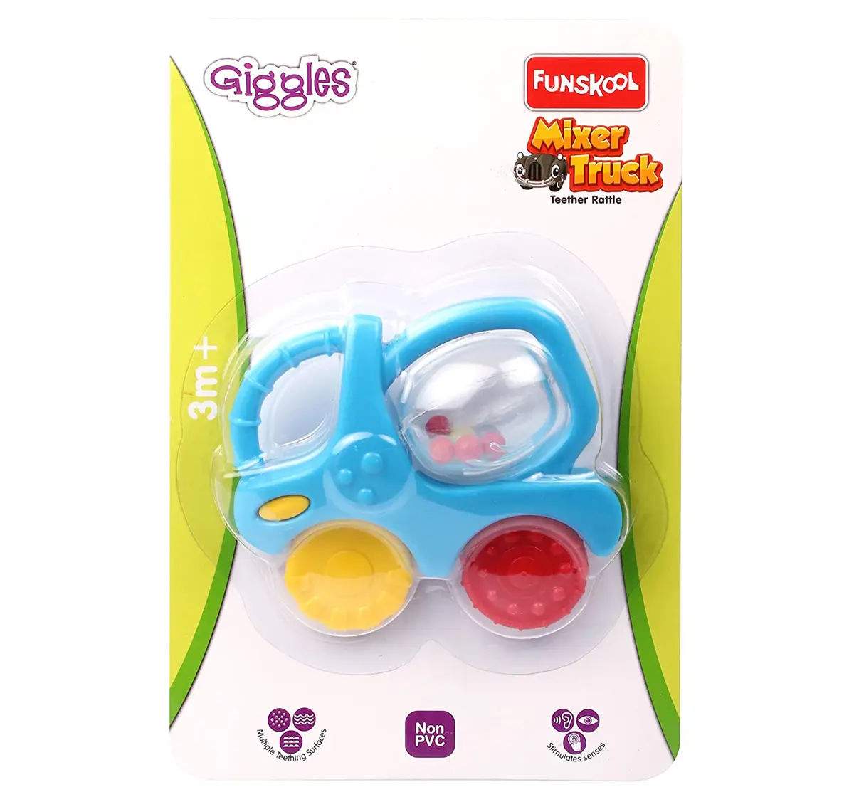 Giggles Mixer Truck Teether Plastic Multicolour 0M+