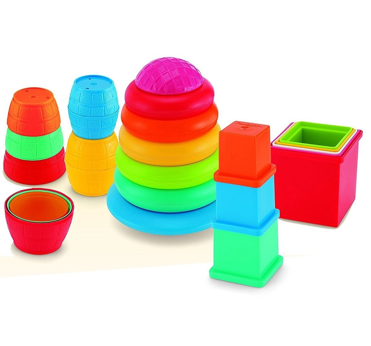 Giggles Pull Stack 'N Link Toy Set New Born for Kids age 12M+ 