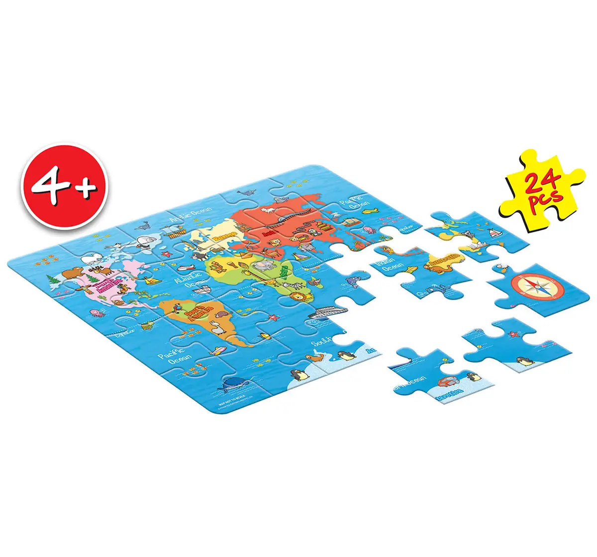Frank My First World Map Puzzles for Kids age 4Y+ 