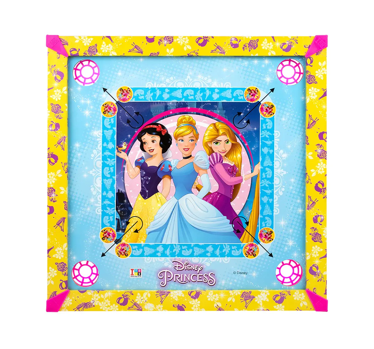 ITOYS 20X20 Disney Princess Carrom, Multicolour, 4Y+
