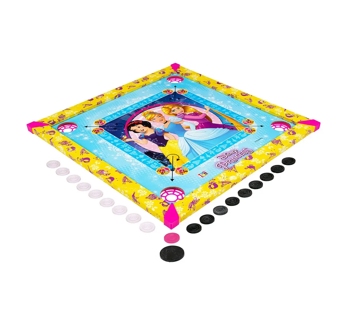 ITOYS 20X20 Disney Princess Carrom, Multicolour, 4Y+