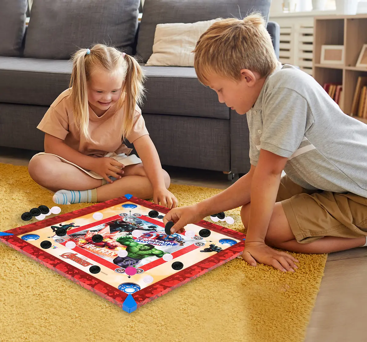 ITOYS 20X20 Avenger Carrom, Multicolour, 4Y+