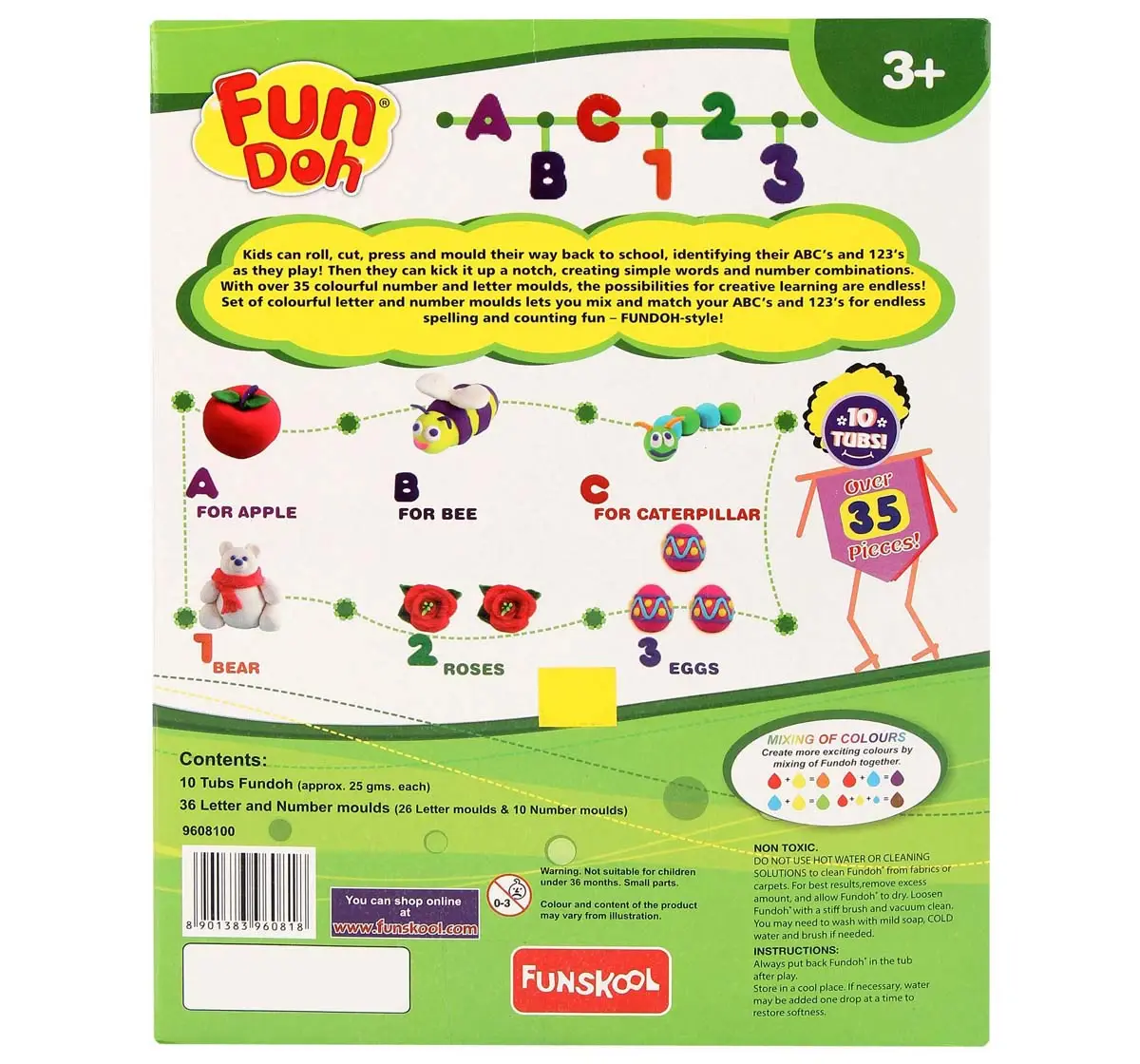Fun Dough - Number, Letter And Fun Clay & Dough for Kids Age 3Y+