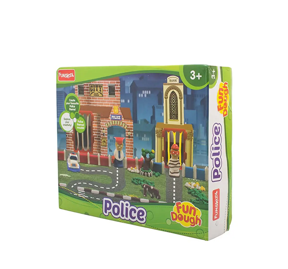Fundough Police Dough Play Set for Kids age 3Y+