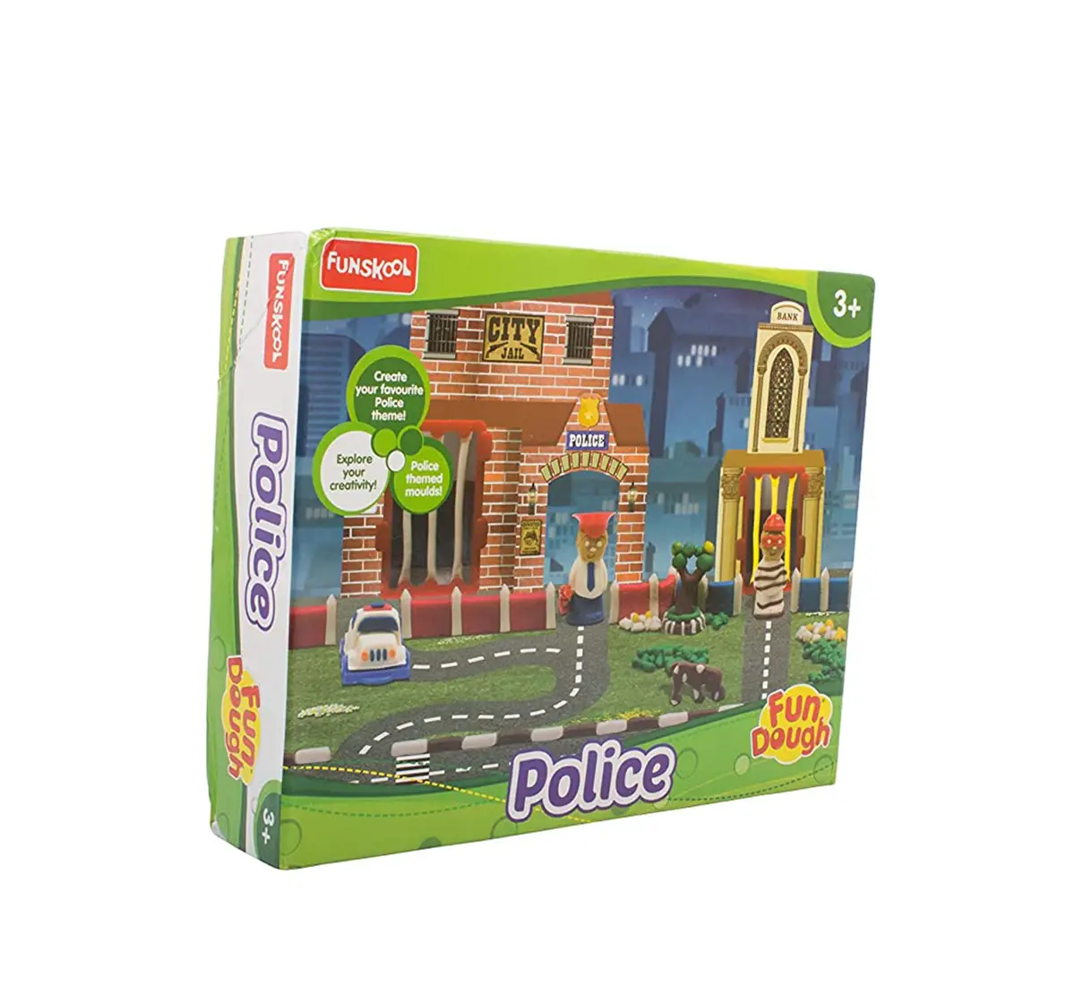 Fundough Police Dough Play Set for Kids age 3Y+