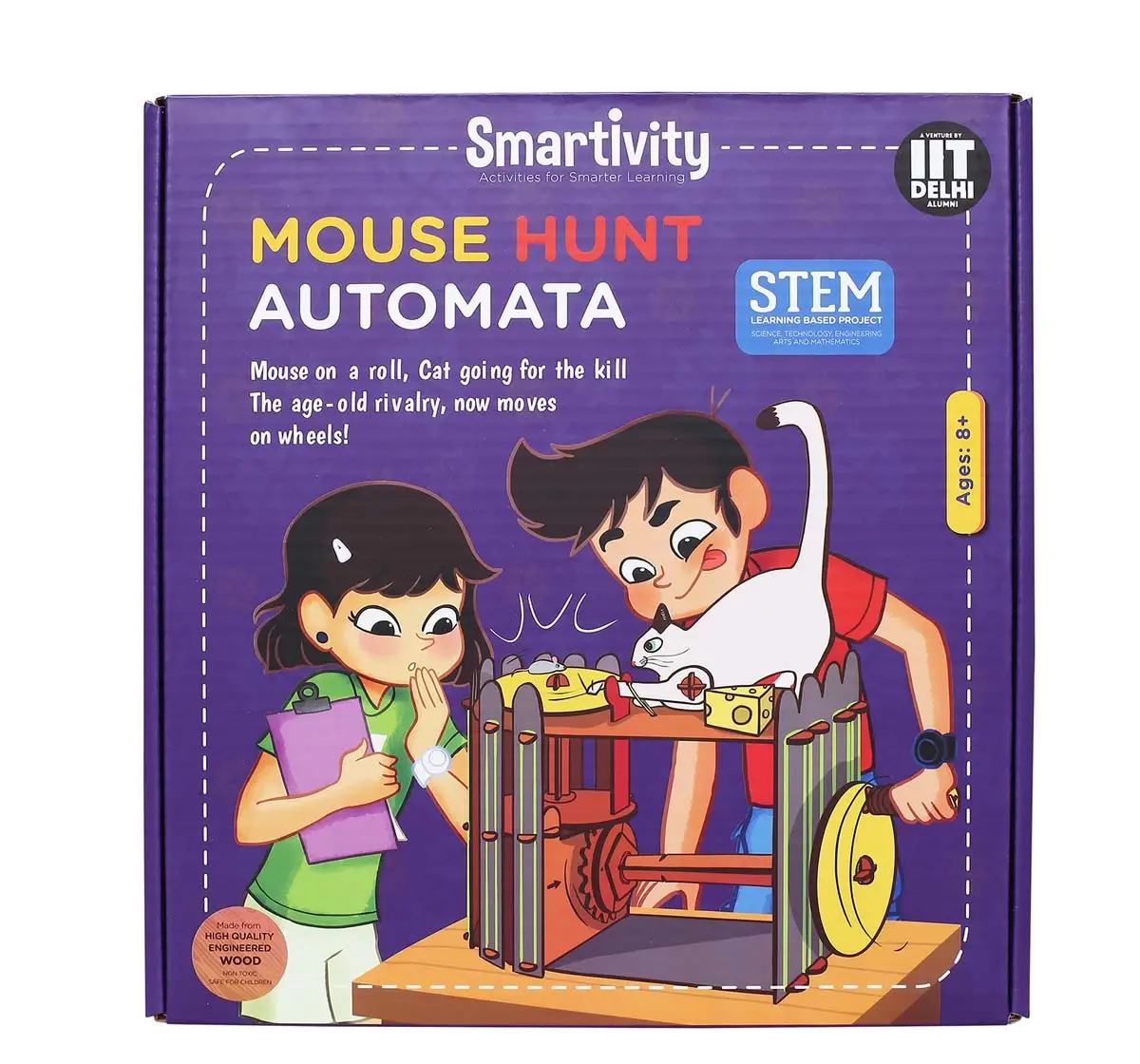 Smartivity Mouse Hunt Automata, Learning, Educational and Construction Activity Toy Gift (Multi-Color) for Kids age 8Y+ 