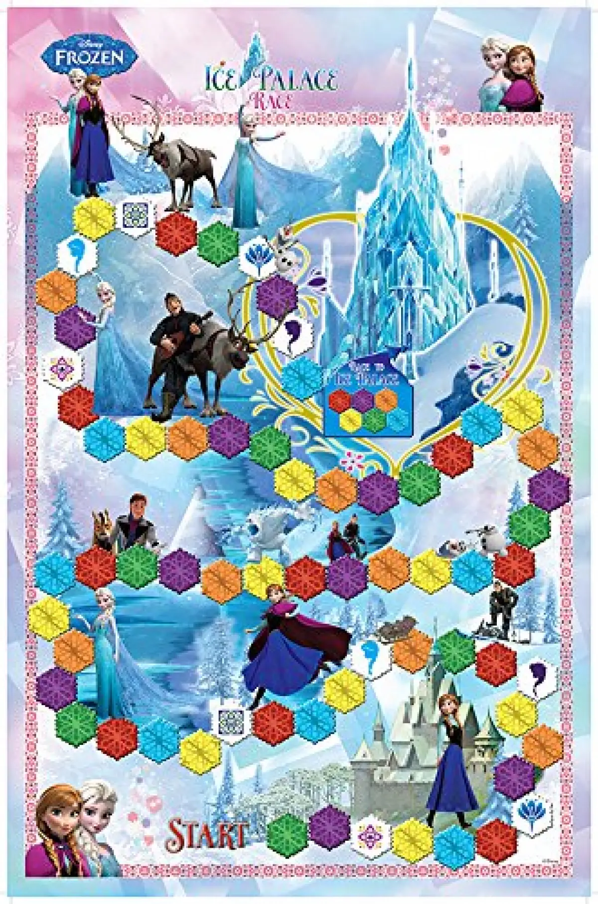 Sterling 5 In 1 Carpet Frozen, Multi Color Board Games for age 6Y+ 