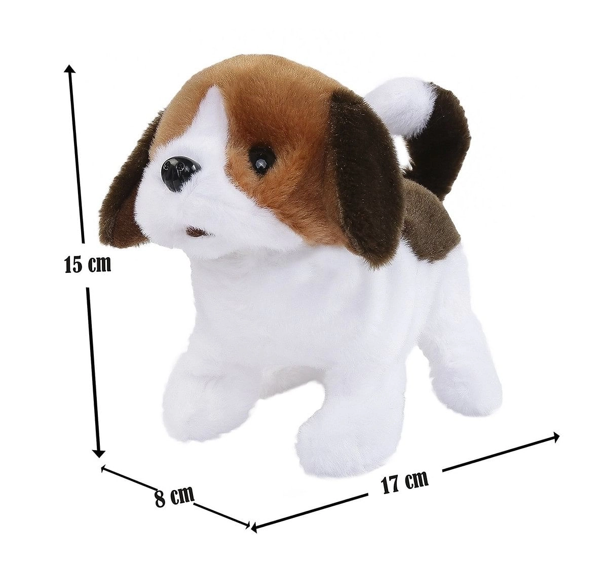 Rowan Baby Beagle Interactive Plush Soft Dog for Kids age 3Y+ - 15 Cm