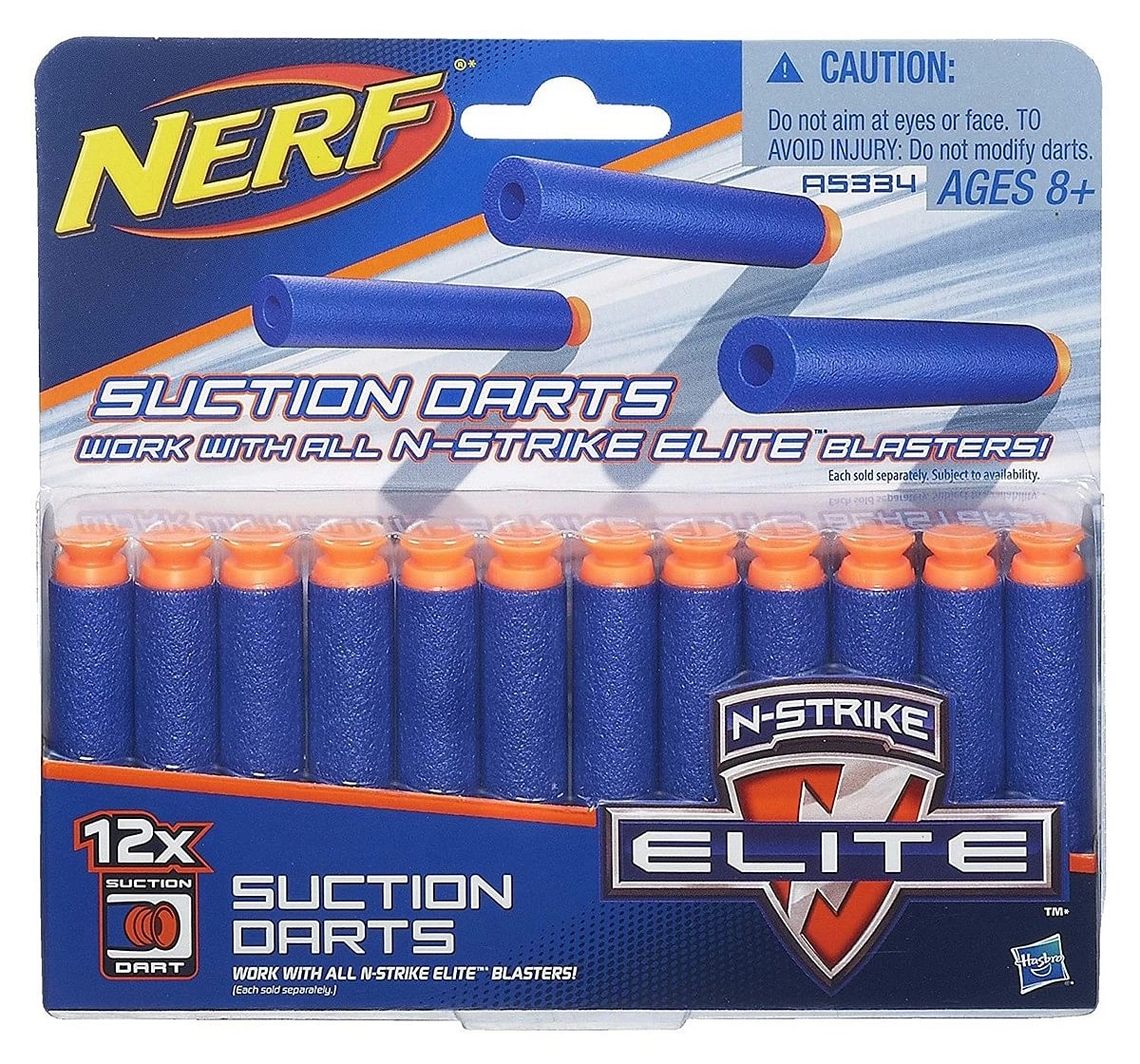  Nerf Suction Darts 12-Pack Refill For Nerf Elite Blasters - 8Y+ 