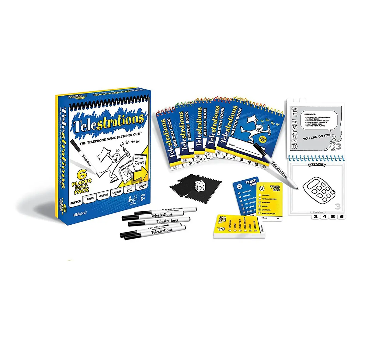 Funskool Telestrations, Multi Color Board Games for Kids age 8Y+ 