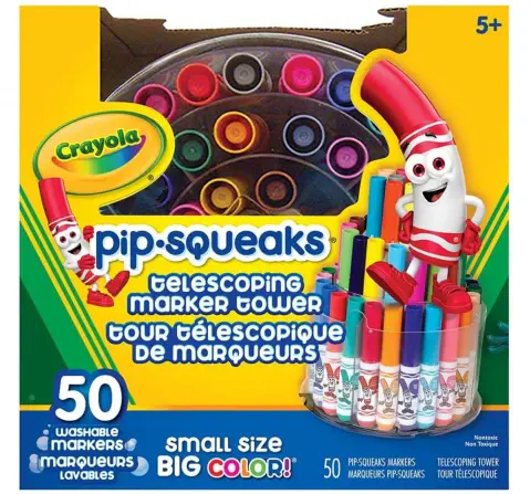 Crayola Pip Squeaks Telescoping Marker Tower, 3Y+