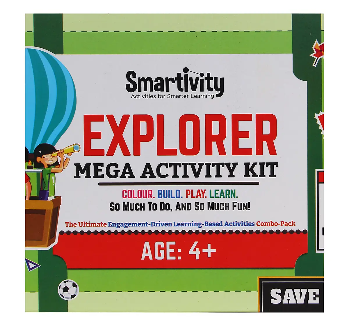 Smartivity Mega-Activity Kit : Explorer Stem, Diy, Educational, Learning, Building and Construction Toy for Kids age 4Y+ 