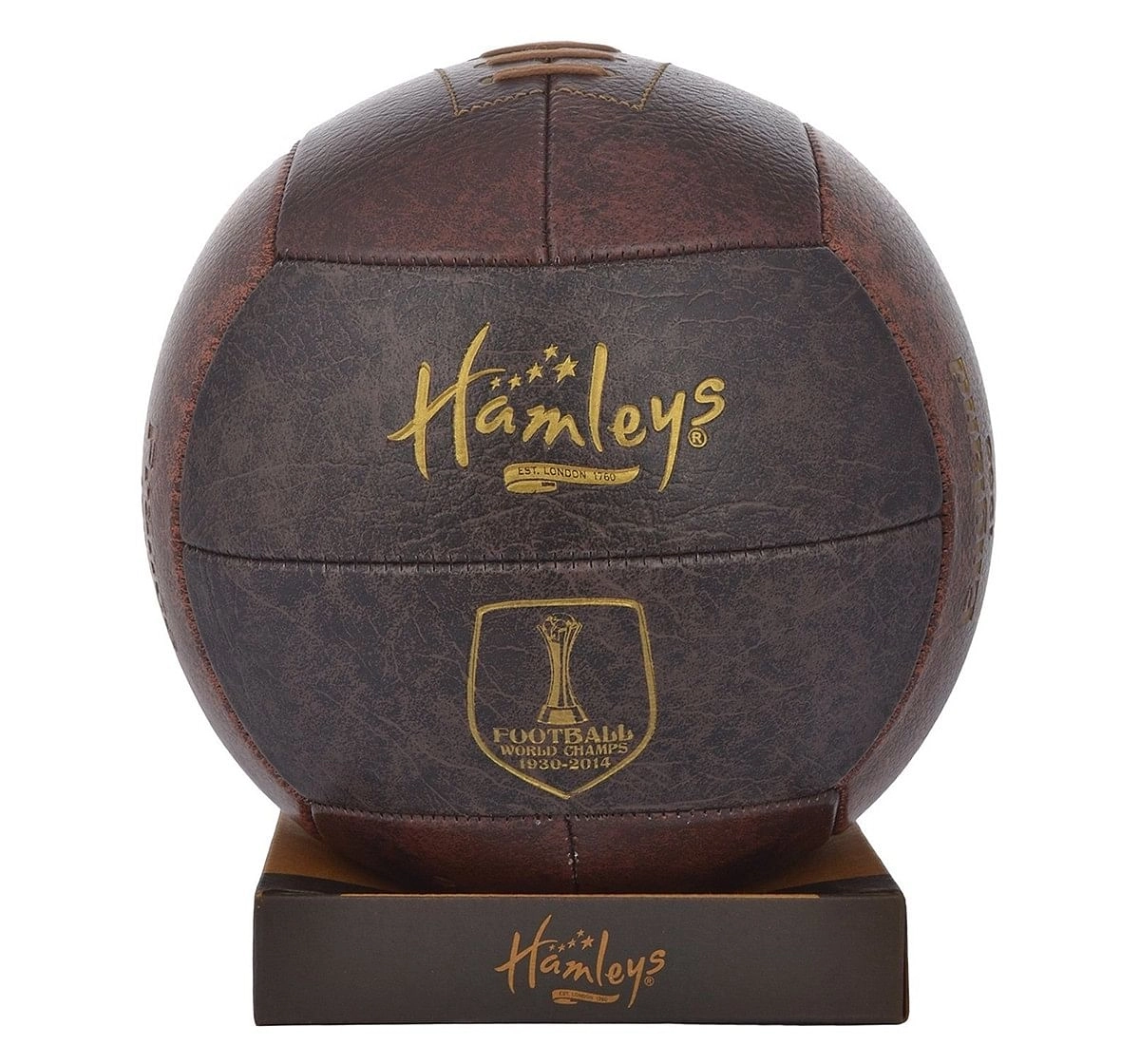 Hamleys World Cup Champion Three Tone Football for Kids age 3Y+ (Brown)