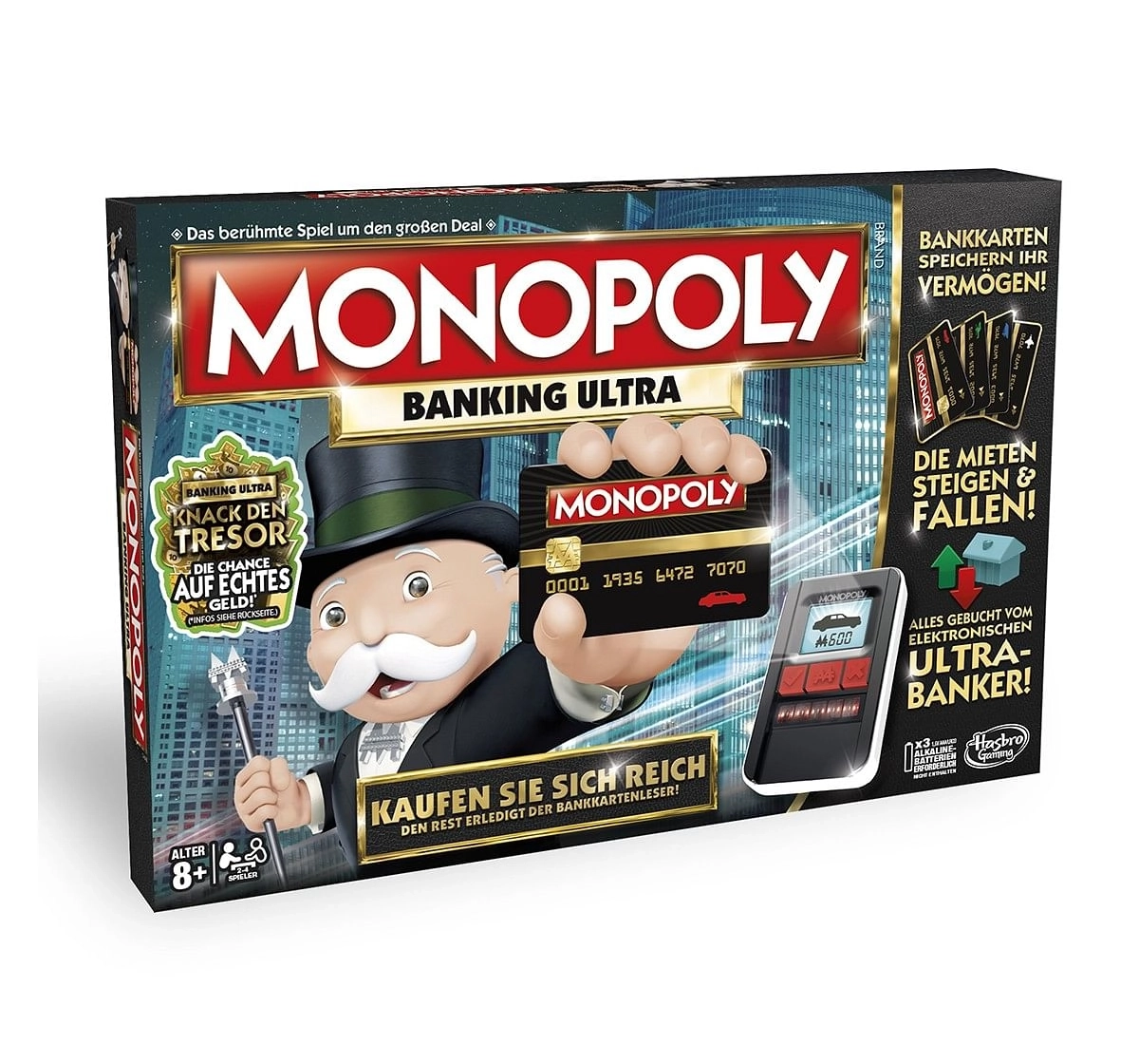 Hasbro Gaming Monopoly Game: Ultimate Banking Edition Board Games for Kids age 8Y+ 