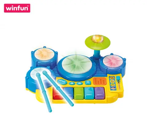 Winfun Boppin Beats Drum Set Keyboard, 18M+