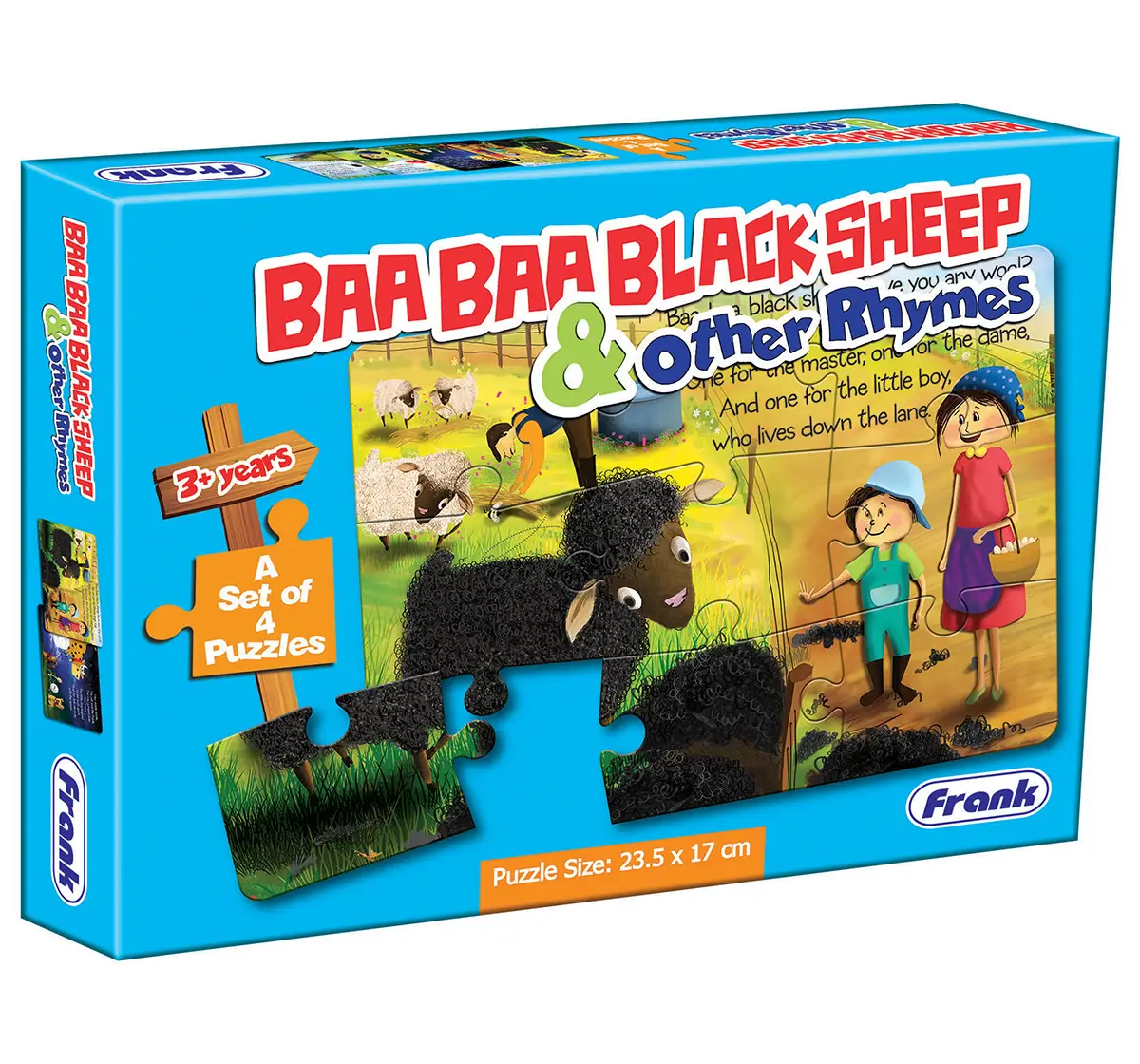 Frank Baa Baa Black Sheep And Other Rhymes Puzzle for Kids age 3Y+ 