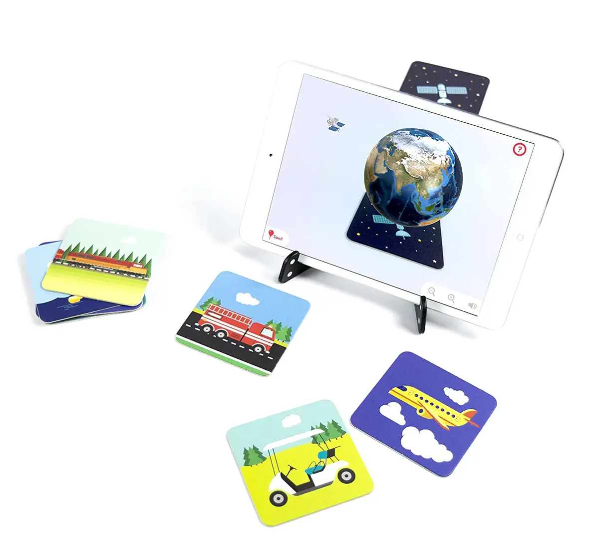 Playshifu Travel Augmented Reality Learning Games - Ios & Android (60 Vehicle Cards) Science Kits for Kids age 24M+ 