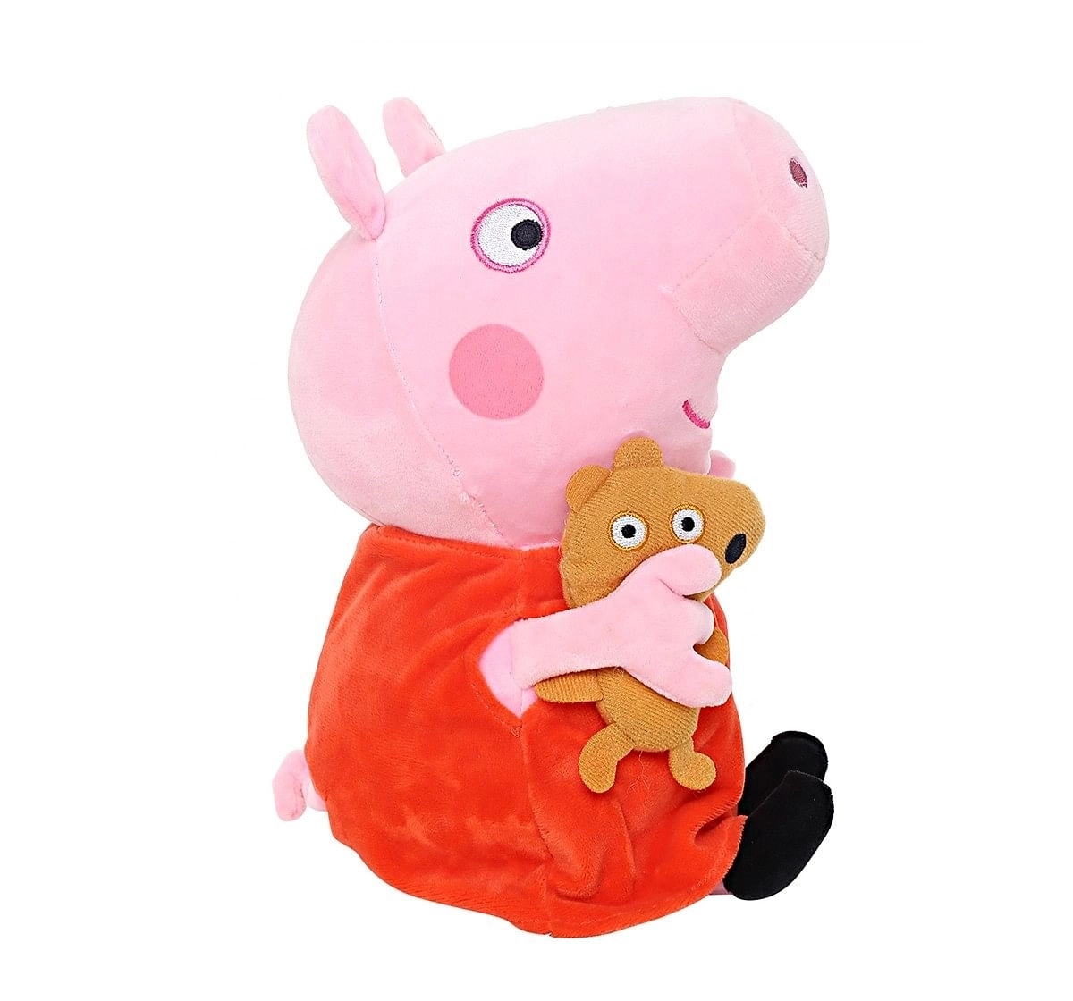 Peppa Pig with Bear 30 Cm Soft Toy for Kids age 2Y+ (Orange)