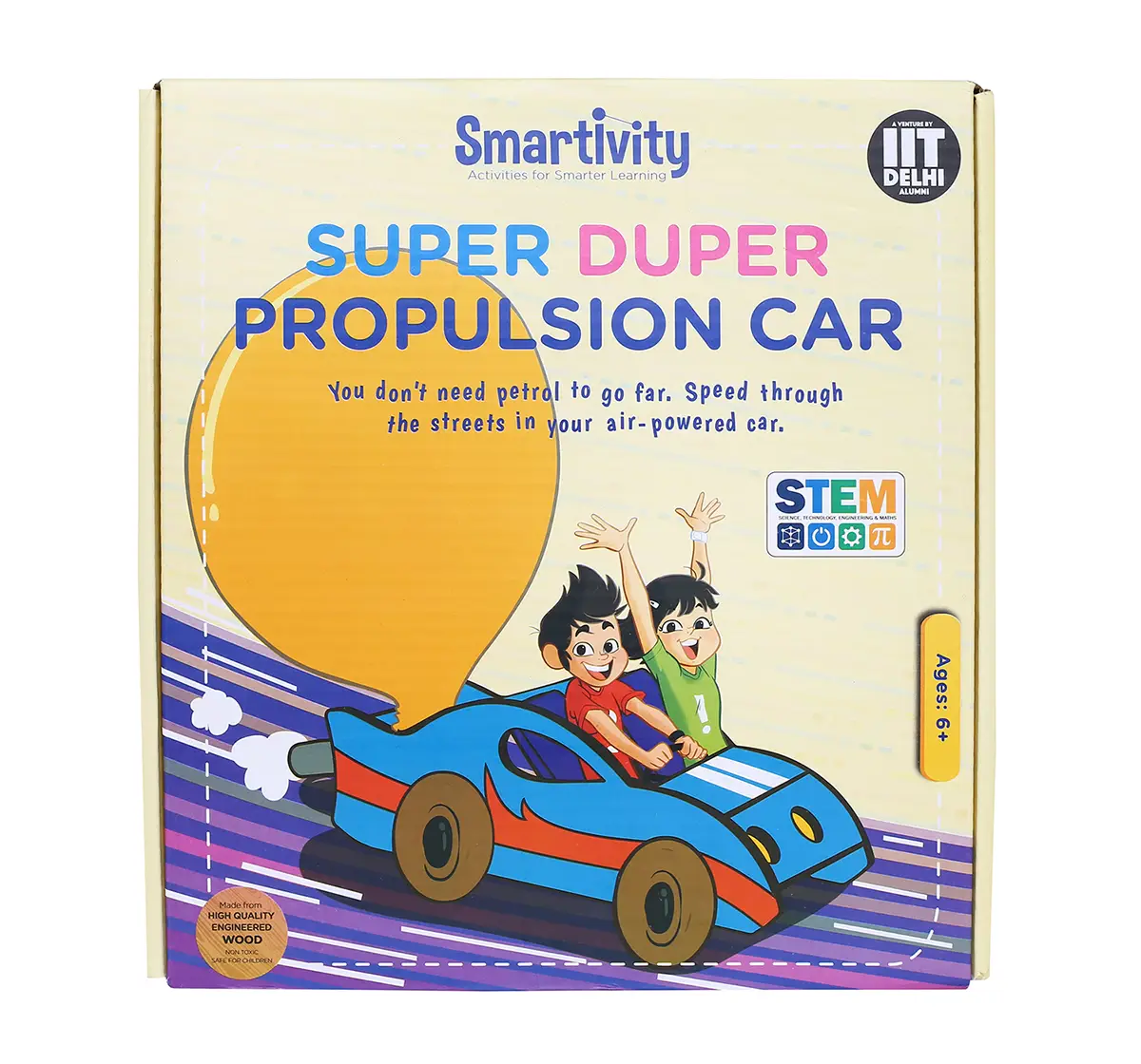 Smartivity Super Duper Propulsion Car: Stem, Learning, Educational And Construction Activity Toy Gift for Kids age 6Y+  (Multi-Color)