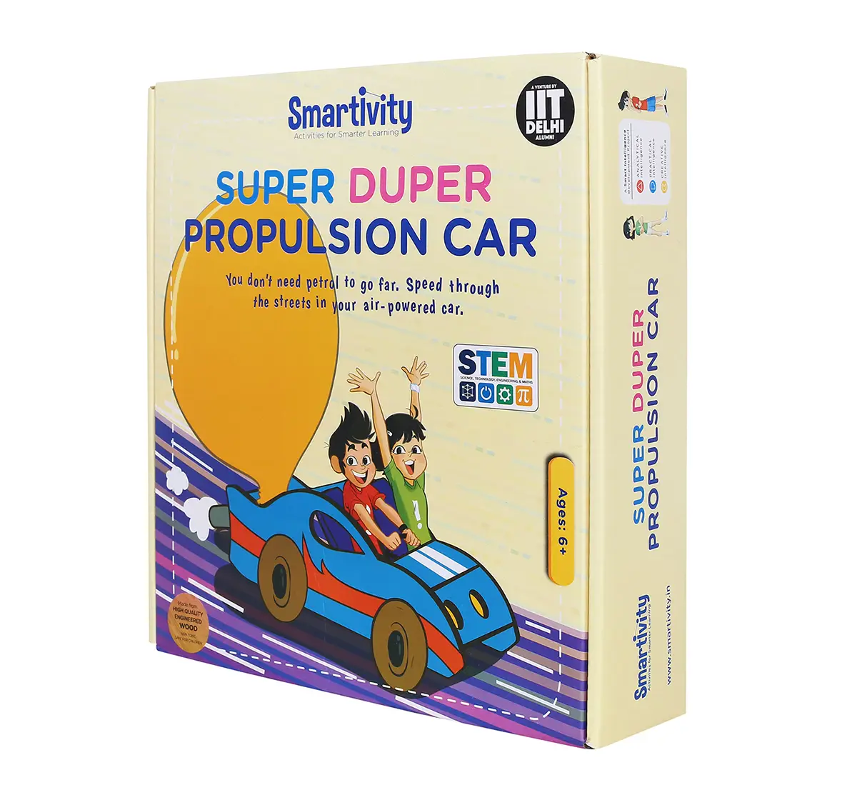Smartivity Super Duper Propulsion Car: Stem, Learning, Educational And Construction Activity Toy Gift for Kids age 6Y+  (Multi-Color)