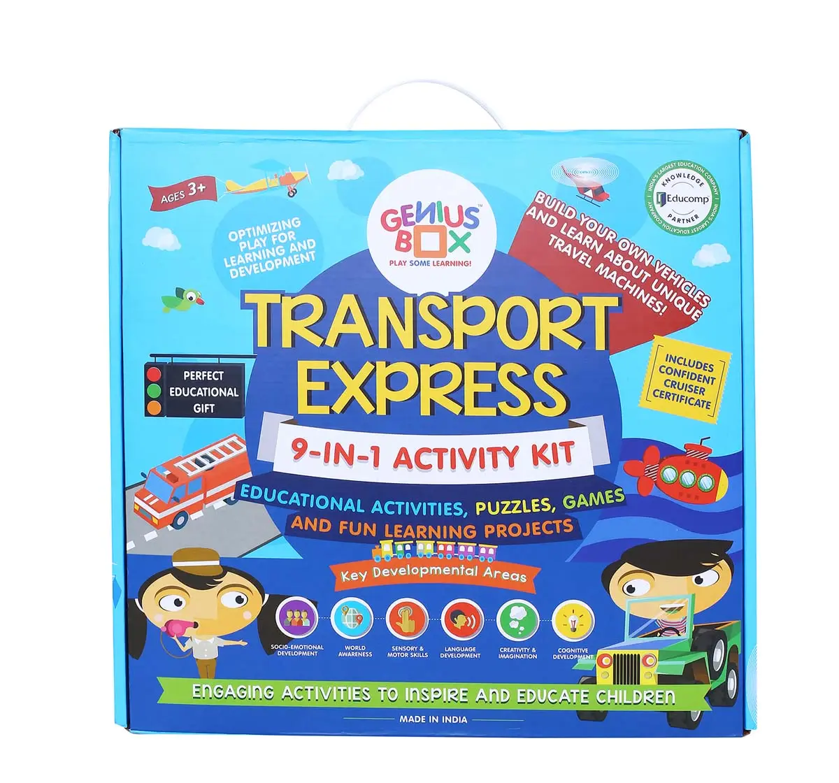 Genius Box Learning Transport Express Activity Kit  for Kids age 3Y+ 