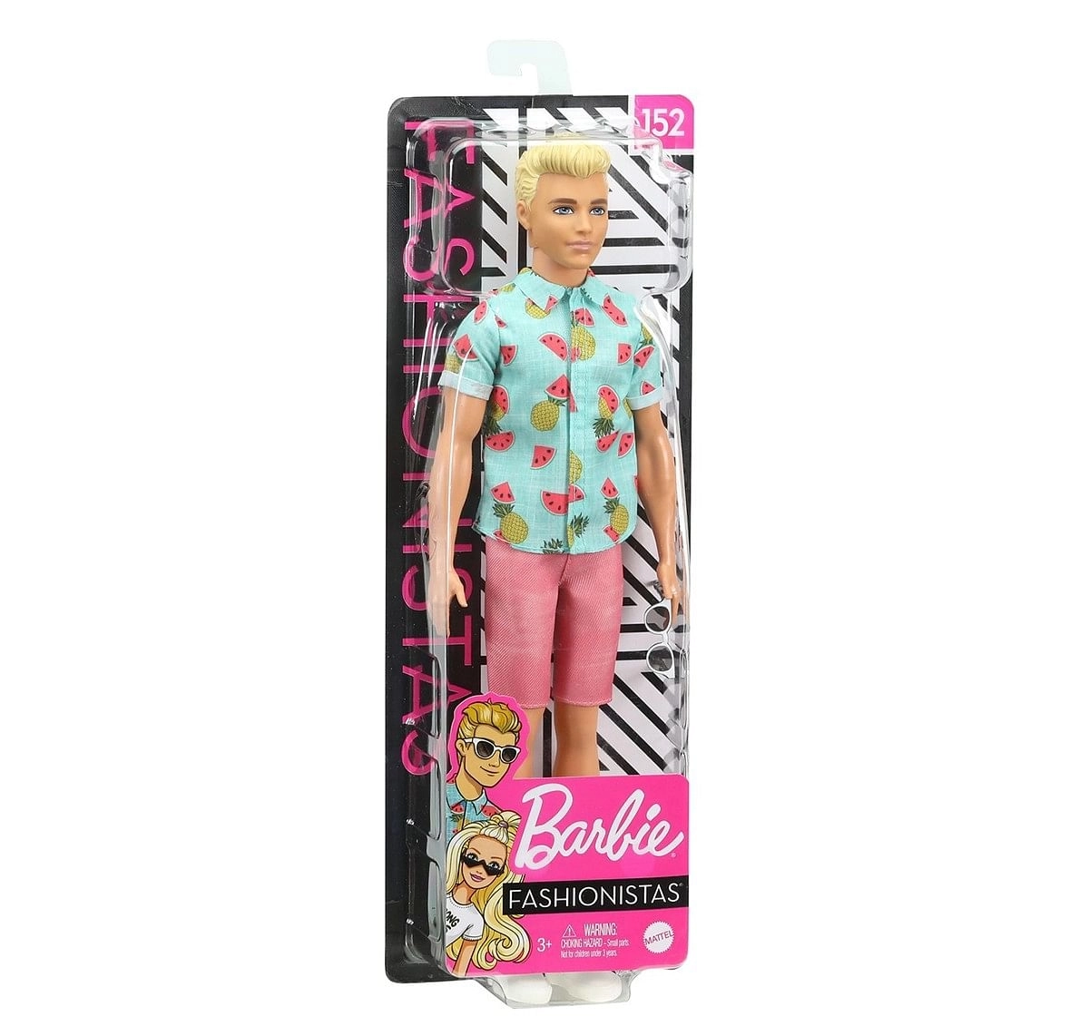 Barbie Ken Fashionistas Doll Assorted Dolls & Accessories for Girls age 3Y+ 