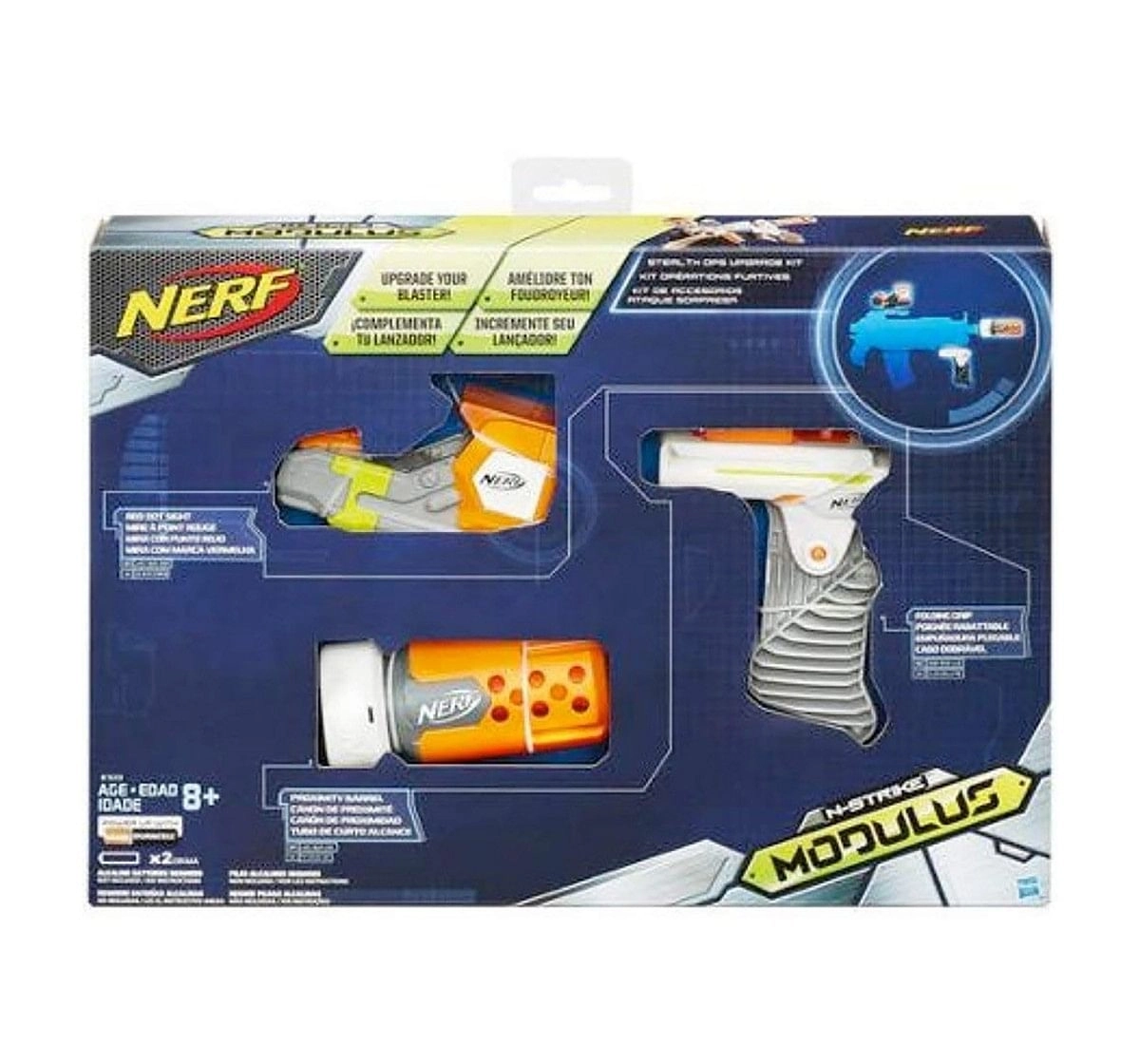 Nerf Modulus Stealth Ops Upgrade Kit, Multi Color Blasters for Kids age 8Y+ 