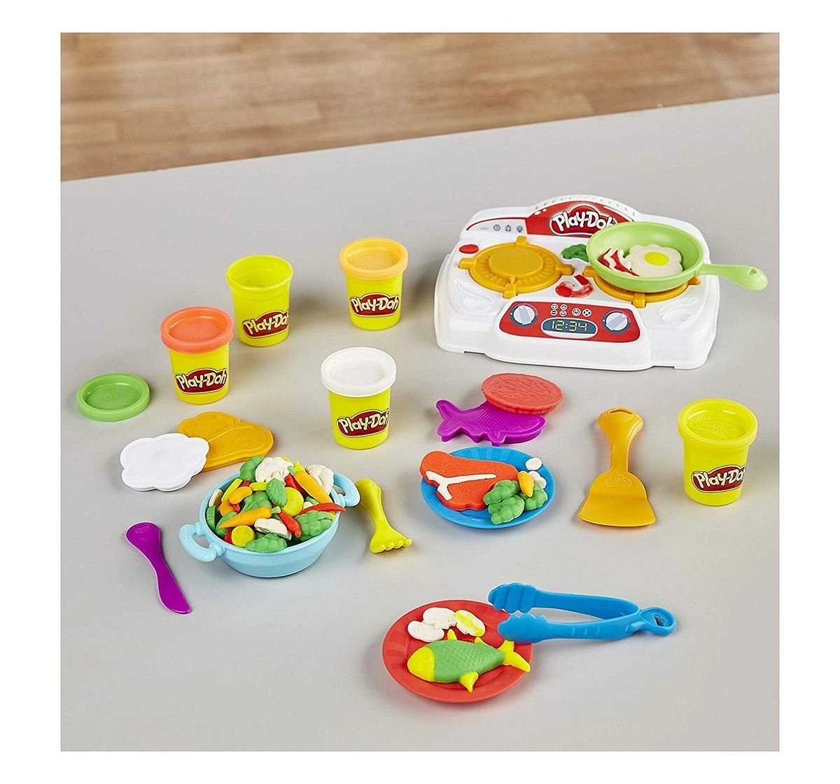  Play-Doh Kitchen Creations Sizzlin' Stovetop Clay & Dough for Kids age 3Y+ 