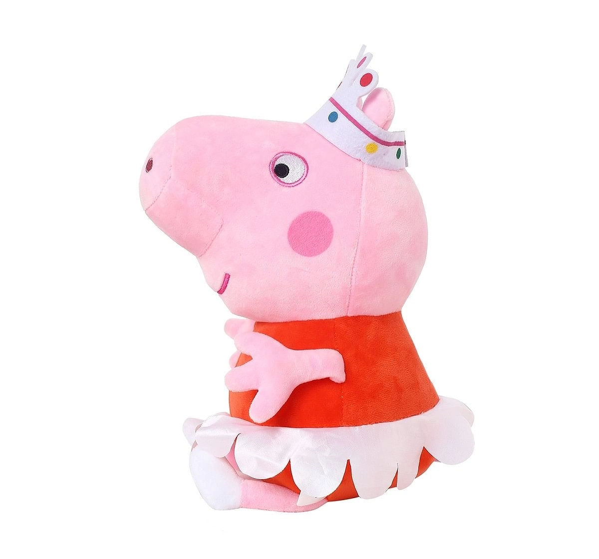 Peppa Pig with Crown Multi Color 30 Cm Soft Toy for Kids age 3Y+ - 13 Cm 
