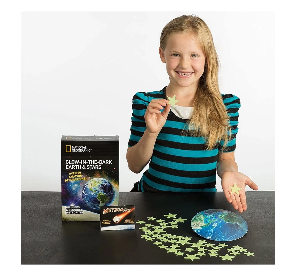 National Geographic Glow In The Dark Earth And Stars Science Kit for Kids age 6Y+ 