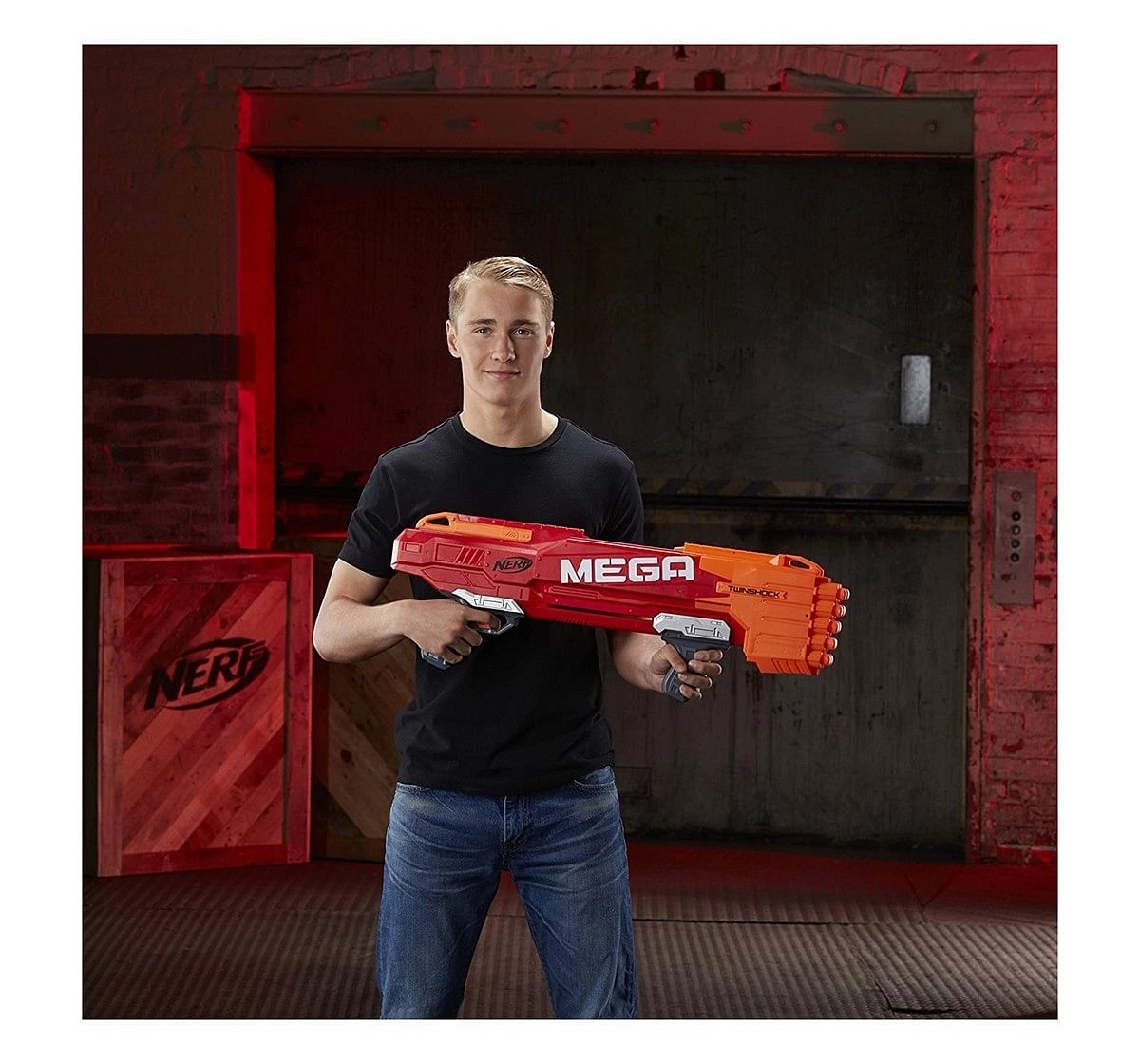 Nerf Mega Twinshock Figure Action Gun Blasters for Kids age 8Y+ 