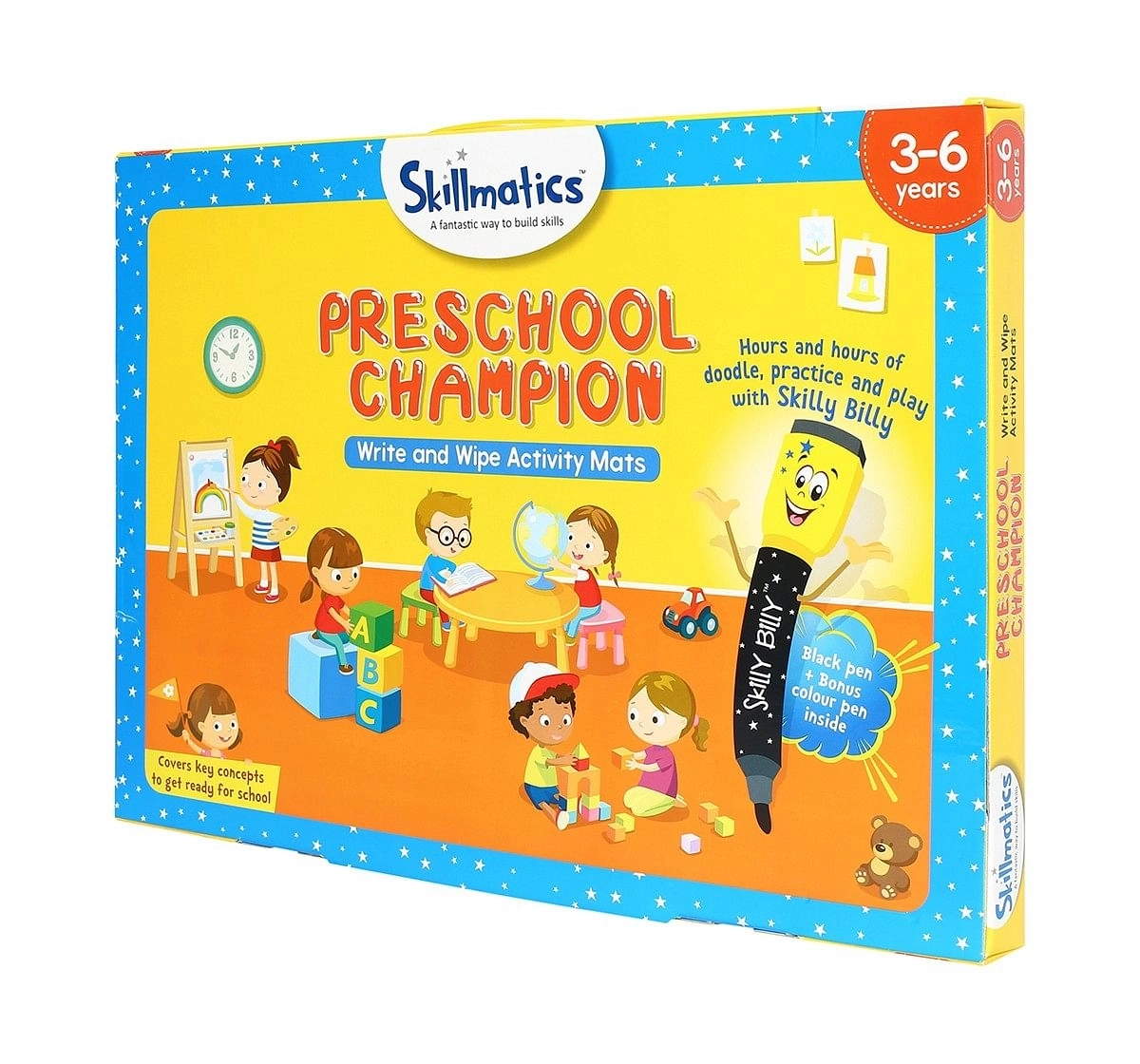 Skillmatics Educational Game: Preschool Champion, 3-6 Years, Multi Color Games for Kids age 3Y+ 